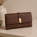 KOZOH Noa Pebbled Shoulder Bag – Chocolate Brown